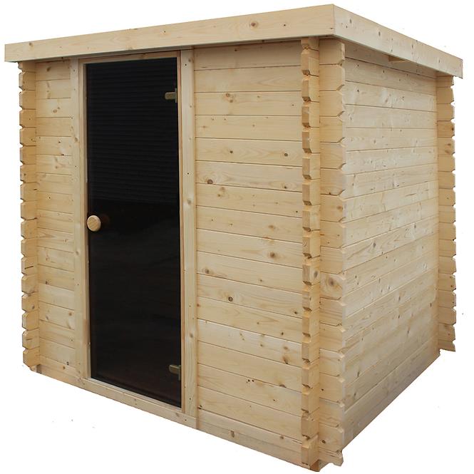 Drvena sauna 2x2m + peć Sentiotec 100 9 kW