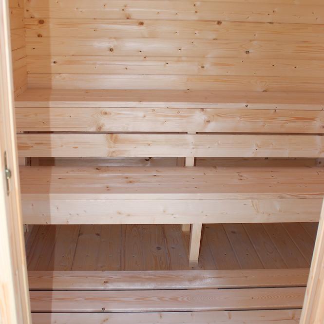 Drvena sauna 2x2m + peć Sentiotec 100 9 kW