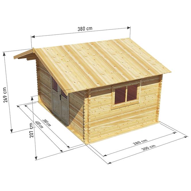 Vrtna kućica Max 4 x 3 m