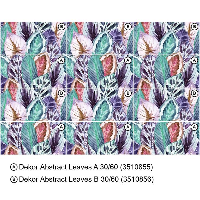 Dekorativna pločica Abstract Leaves A 30/60