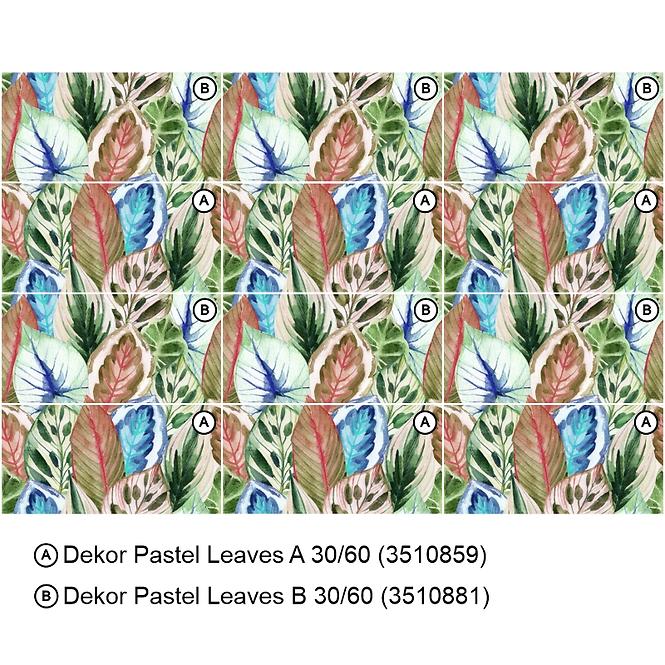 Dekorativna pločica Pastel Leaves B 30/60