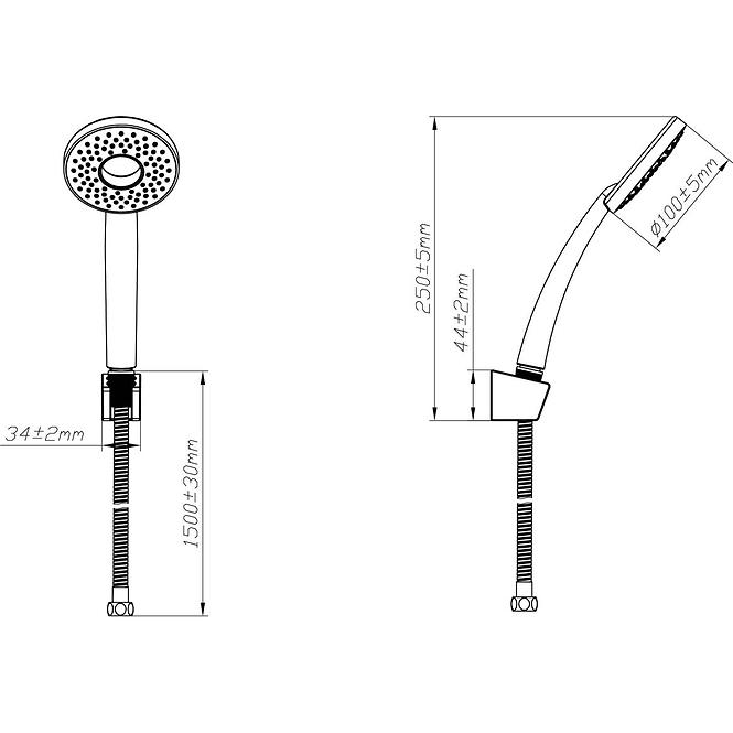 ZWB1 AMALTEA SET ZA TUŠ 1-F