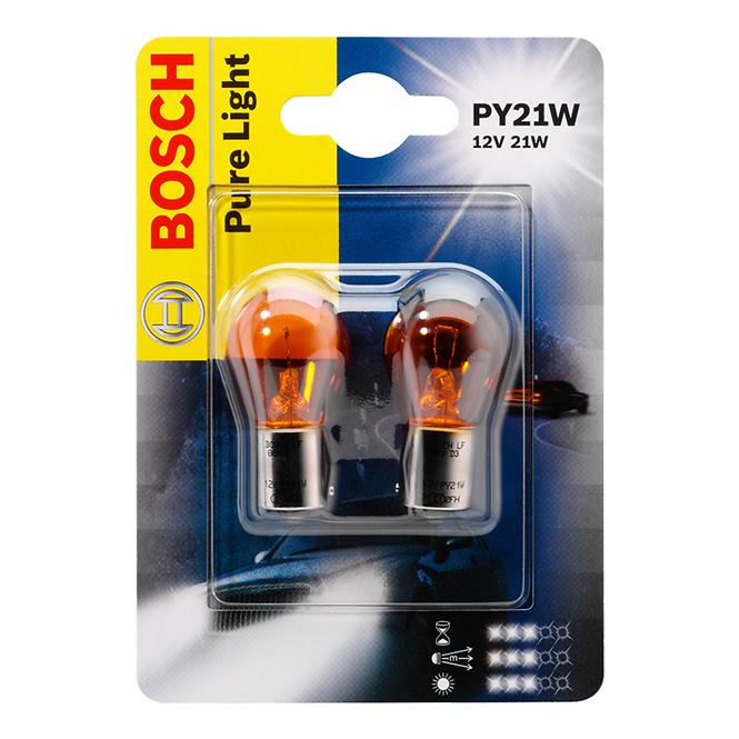 ŹARULJA 12V 21W PY21W NARANČASTA BAU15S BOSCH 2 KOM