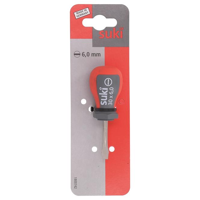 ODVIJAČ RAVNI SUKI SL 6X30MM KRATKI