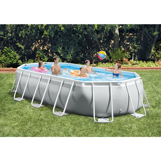 Bazen s metalnom konstrukcijom i pumpom, Intex PRISM Frame, ovalni, 610 x 305 x 122 cm, 2679