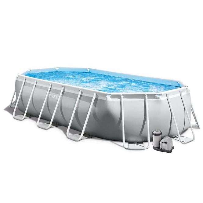 Bazen s metalnom konstrukcijom i pumpom, Intex PRISM Frame, ovalni, 610 x 305 x 122 cm, 2679