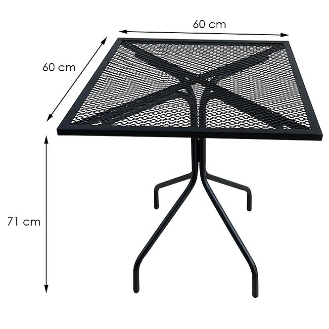 Metalni stol 60x60cm d-025