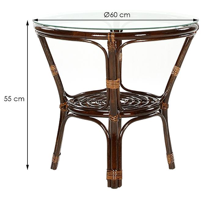 Set od ratana Bahama tamno smeđi/cappucino