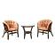 Set od ratana Bahama tamno smeđi/cappucino,4