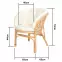 Set od ratana Bahama natur/bež,2