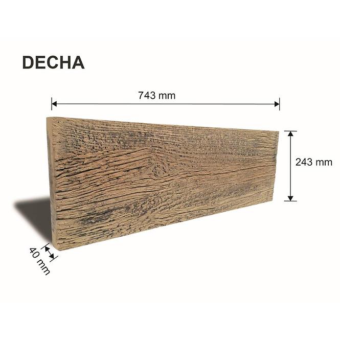 BETONSKA PLOČA ANTIC 75X25X4CM SMEĐA