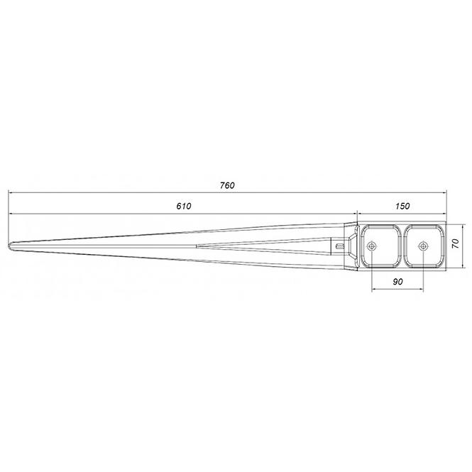 Kompozitno sidro PSK WST 70x70x750 mm 