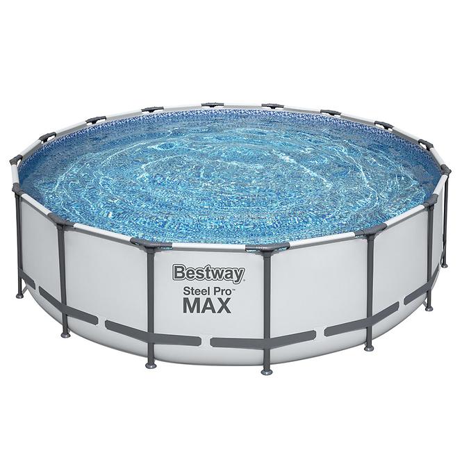 Bazen s metalnom konstrukcijom i pumpom, Steel Pro Max, okrugli, 396 x 122 cm, 5618W