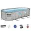 Bazen s metalnom konstrukcijom i pumpom, Power Steel, ovalni, 549 x 274 x 122 cm, 56716