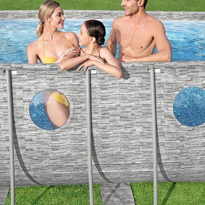 Bazen s metalnom konstrukcijom i pumpom, Power Steel, ovalni, 549 x 274 x 122 cm, 56716