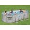 Bazen s metalnom konstrukcijom i pumpom, Power Steel, ovalni, 549 x 274 x 122 cm, 56716,7