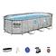 Bazen s metalnom konstrukcijom i pumpom, Power Steel, ovalni, 427 x 250 x 100 cm, 56714