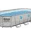 Bazen s metalnom konstrukcijom i pumpom, Power Steel, ovalni, 427 x 250 x 100 cm, 56714,2