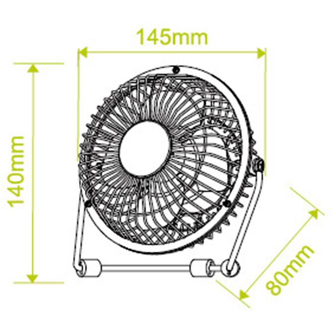 Ventilator VO0659  USB 2.5W
