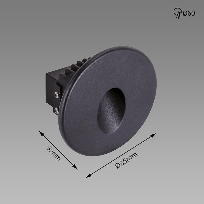 Svjetiljka Azyl LED C 1.6W Black NW 03906 K1