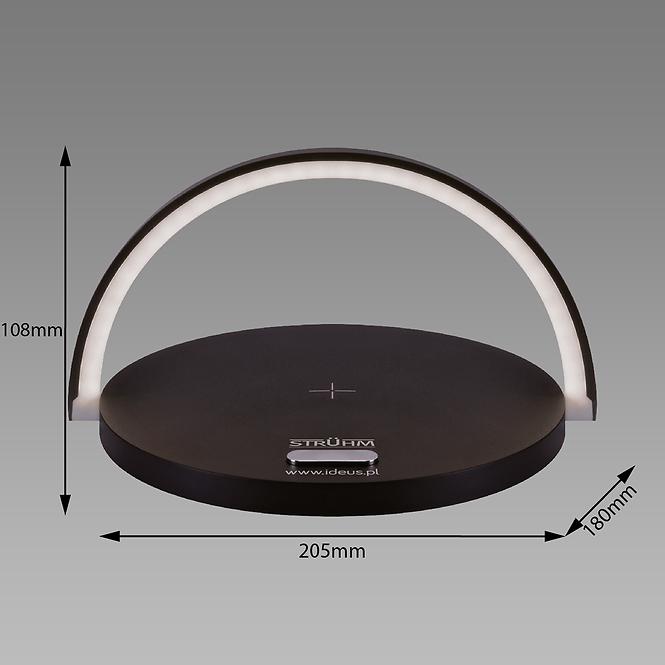 SVJETILJKA  SATURN LED BLACK 03863 LB1