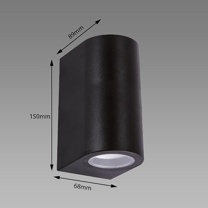 Svitidlo Gamp 2xGU10 C Black 04017 K1
