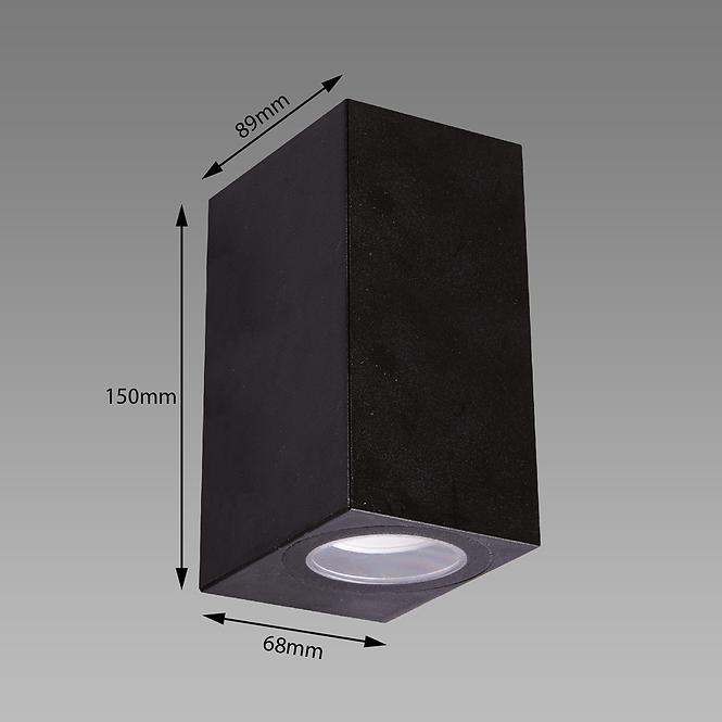 Svitidlo Gamp 2xGU10 D Black 04019 K1