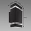 Zidna svjetiljka BRUNO 2XGU10 D black 04007 K2,2