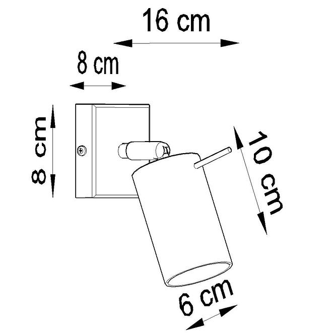 NASTENNA LAMPA 1 SIVA