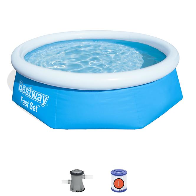 Ekspanzijski bazen s pumpom Fast Set, 305 x 66 cm, 57458