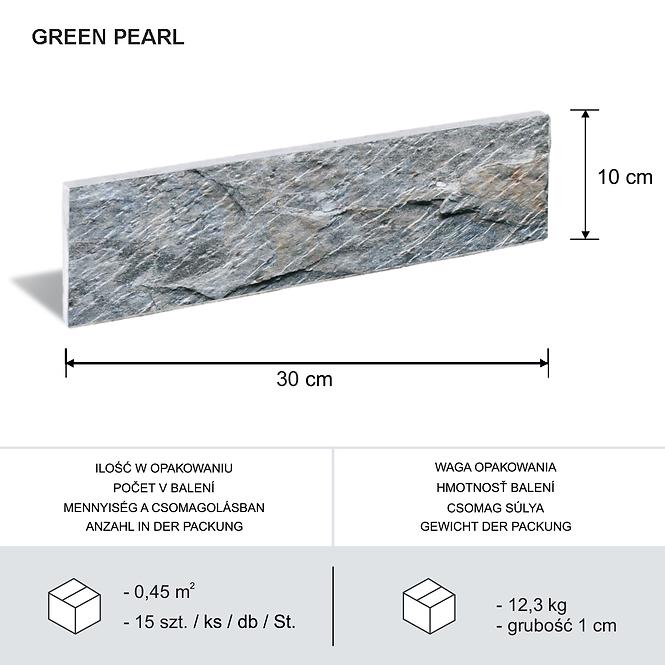 Prirodni kamen Zeleni Biser pak=0,45m2