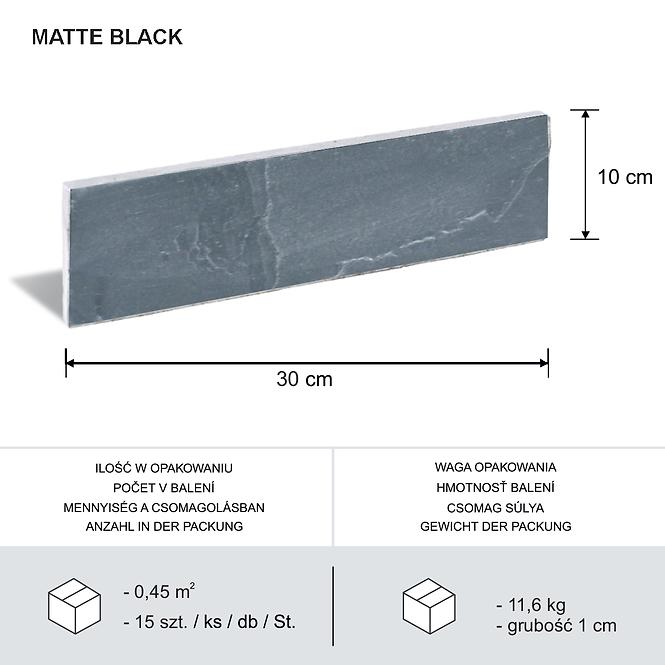 Prirodni kamen Mat Crna pak=0,45m2