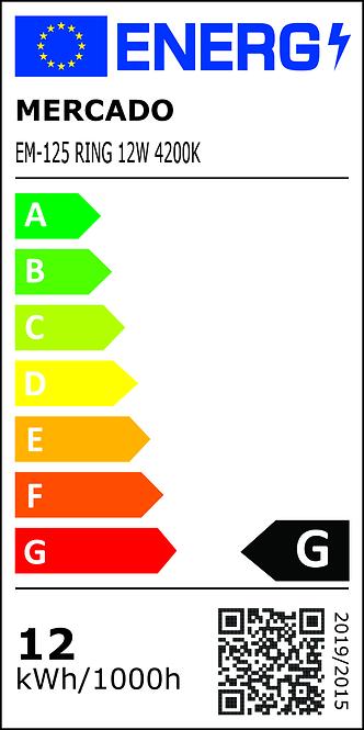 Panel Led Ring 12W 4200K okrugli krom