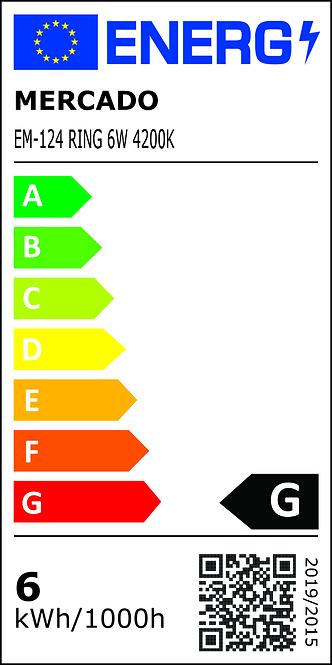 Panel Led Ring 6W 4200K okrugli krom