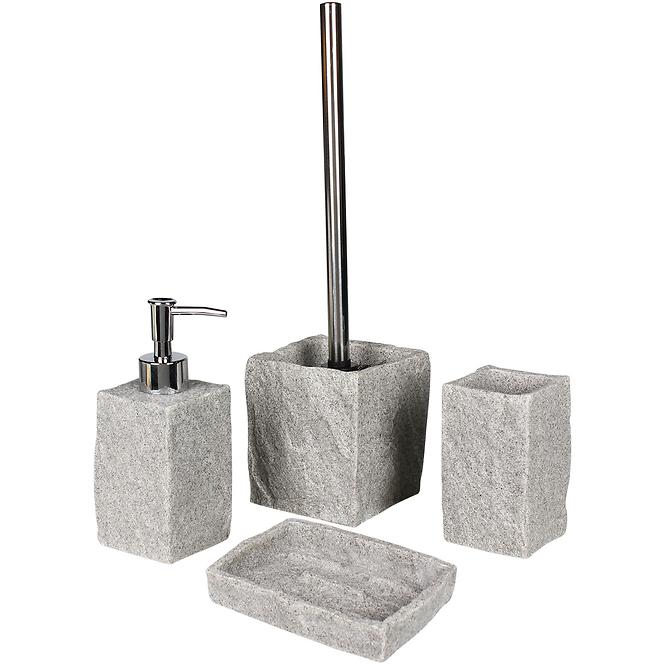 Dozator za sapun Pedro 6,5x6,5x17,5 cm sivi