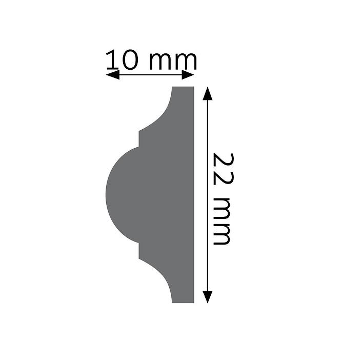 ZIDNA ŠINA LPC-03 - 101 BIJELA PROSTIRKA 2.44M