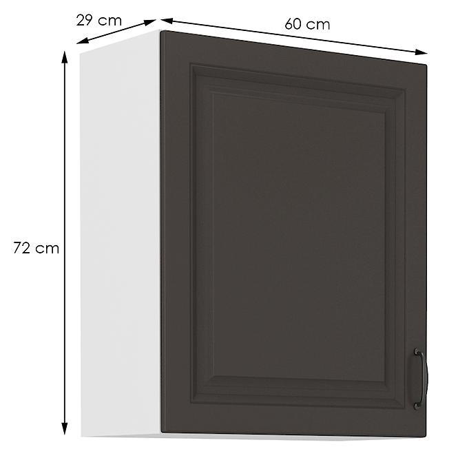 Stilo kuhinjski element 1 vrata 60x31x72 bijelo/tamno sivi