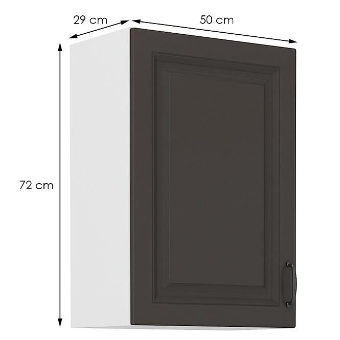Stilo kuhinjski element 1 vrata 50x31x72 bijelo/tamno sivi