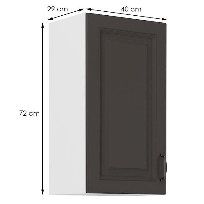 Stilo kuhinjski element 1 vrata 40x31x72 bijelo/tamno sivi
