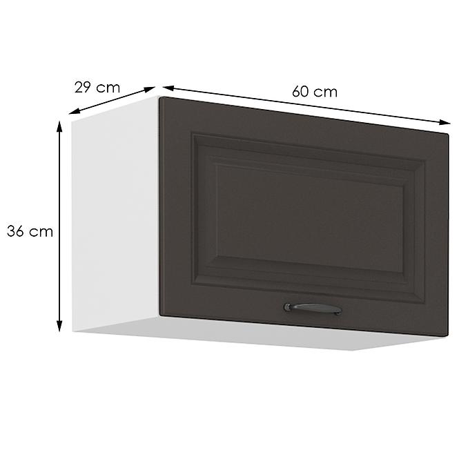 Stilo kuhinjski element 1 vrata 60x31x36  bijelo/tamno sivi