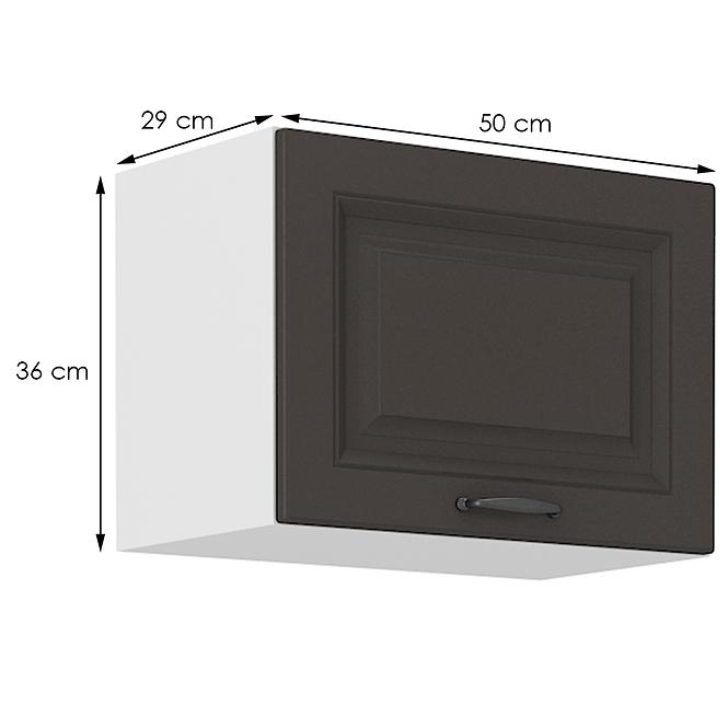 Stilo kuhinjski element 1 vrata 50x31x36 bijelo/tamno sivi