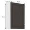 Stilo kuhinjski element 1 vrata 60x31x90 bijelo/tamno sivi,2