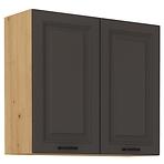 Stilo kuhinjski element 2 vrata 80x31x72 natur (artisan hrast)/tamno sivi