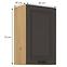 Stilo kuhinjski element 1 vrata 45x31x72 natur (artisan hrast)/tamno sivi,2
