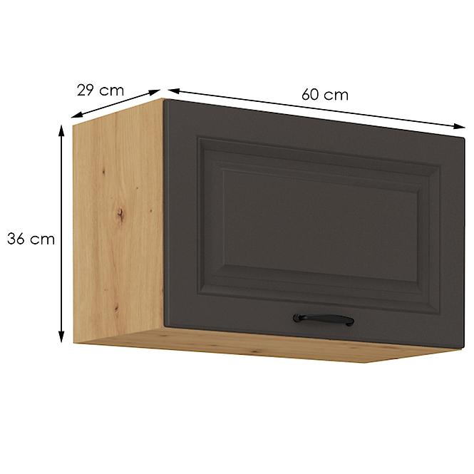 Stilo kuhinjski element 1 vrata 60x31x36  natur (artisan hrast)/tamno sivi