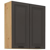 Stilo kuhinjski element 2 vrata 80x31x90 natur (artisan hrast)/tamno sivi