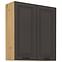 Stilo kuhinjski element 2 vrata 80x31x90 natur (artisan hrast)/tamno sivi