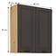 Stilo kuhinjski element 2 vrata 80x31x90 natur (artisan hrast)/tamno sivi,2