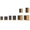 Stilo kuhinjski element 2 vrata 80x31x90 natur (artisan hrast)/tamno sivi,3