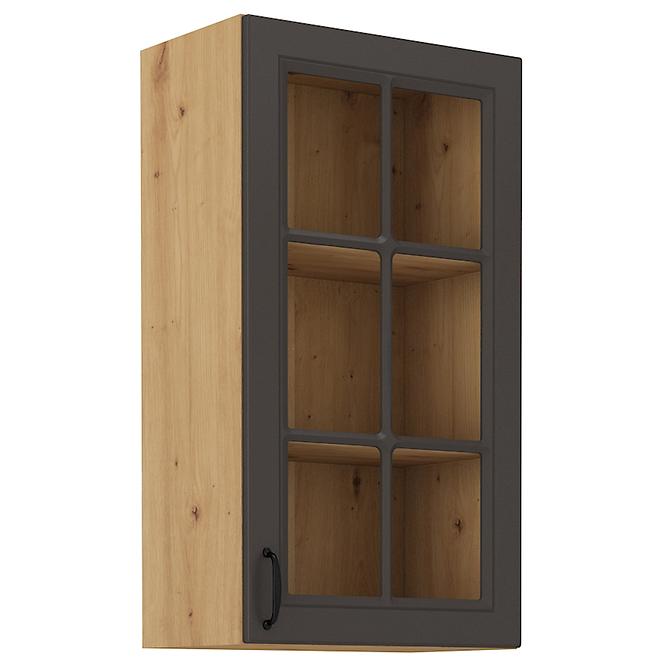 Stilo kuhinjski element 1 vrata 40x31x90 natur (artisan hrast)/tamno sivi